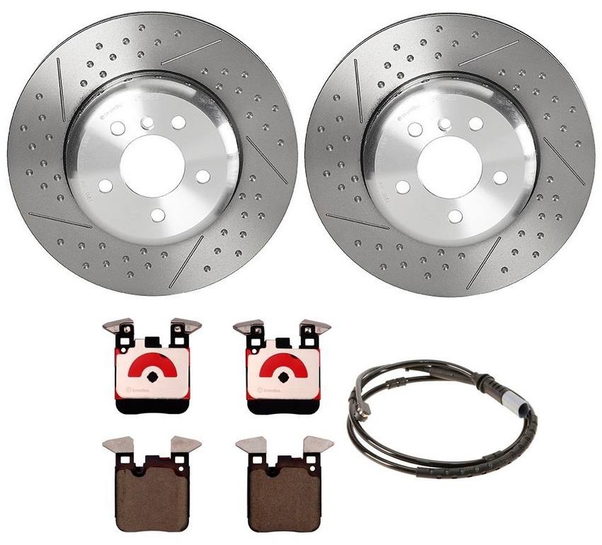 BMW Brembo Brake Kit - Pads and Rotors Rear (345mm) (Ceramic) 34218099354 - Brembo 3054241KIT